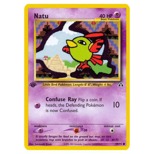 Pokemon - Neo - Neo Discovery - Natu - 59/75