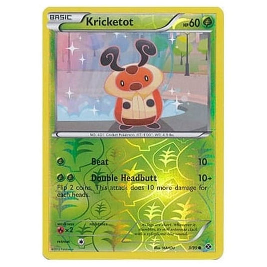 Pokemon - Black & White - Next Destinies - (Reverse Holo) Kricketot 3/99