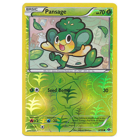 Pokemon - Black & White - Next Destinies - (Reverse Holo) Pansage 6/99