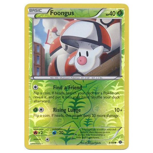 Pokemon - Black & White - Next Destinies - (Reverse Holo) Foongus 8/99