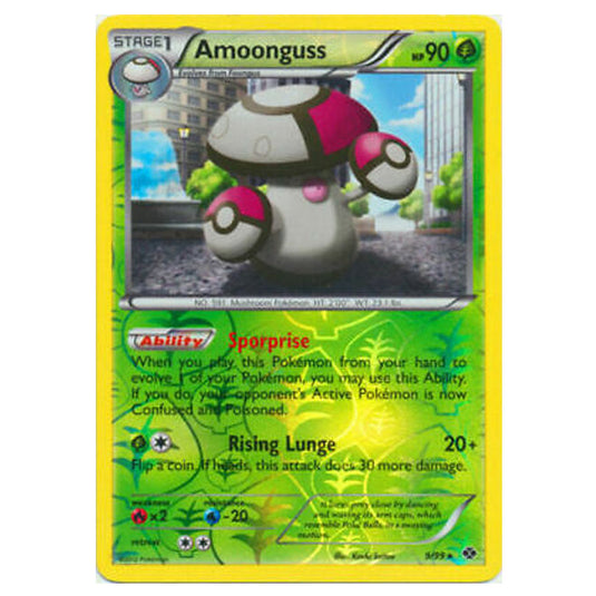 Pokemon - Black & White - Next Destinies - (Reverse Holo) Amoonguss 9/99