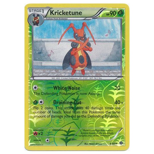 Pokemon - Black & White - Next Destinies - (Reverse Holo) Kricketune 4/99