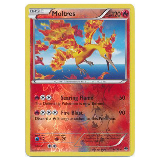 Pokemon - Black & White - Next Destinies - (Reverse Holo) Moltres 14/99