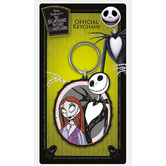 Pyramid Rubber Keychains - Nightmare Before Christmas - Jack & Sally