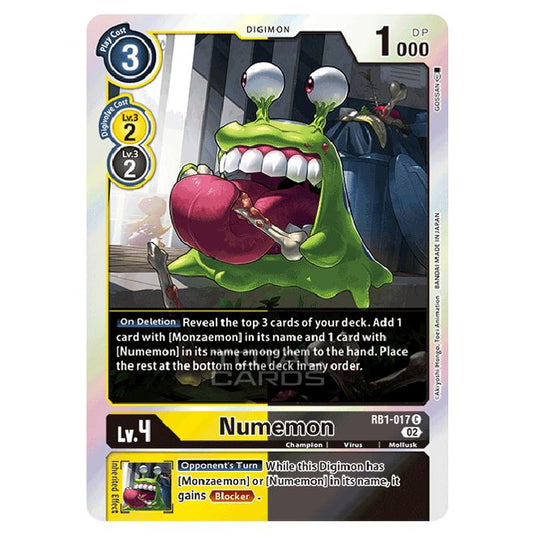 Digimon Card Game - RB-01: Resurgence Booster - Numemon - (Common) - RB1-017