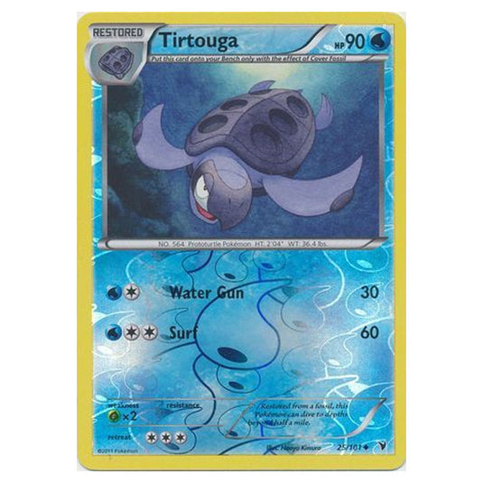 Pokemon - Black & White - Noble Victories - (Reverse Holo) - Tirtouga 25/101