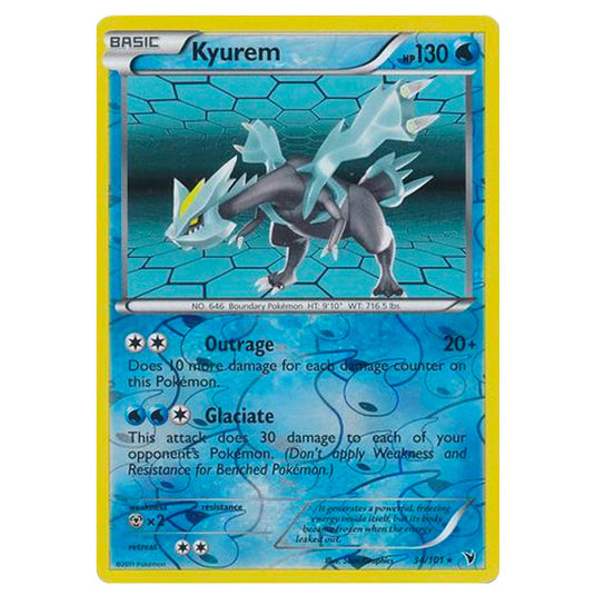 Pokemon - Black & White - Noble Victories - (Reverse Holo) - Kyurem 34/101