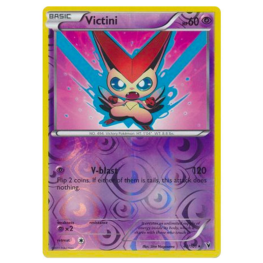 Pokemon - Black & White - Noble Victories - (Reverse Holo) - Victini 4 Pokemon - Black & White - Noble Victories - (Reverse Holo) - Victini 4