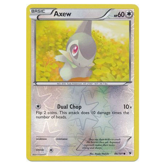 Pokemon - Black & White - Noble Victories - (Reverse Holo) - Axew 86/101