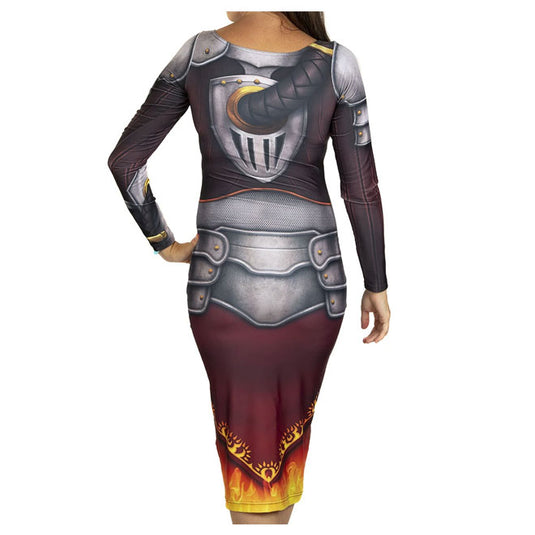 Magic the Gathering - Chandra Long Sleeved Dress-Small