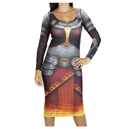Magic the Gathering - Chandra Long Sleeved Dress-Small