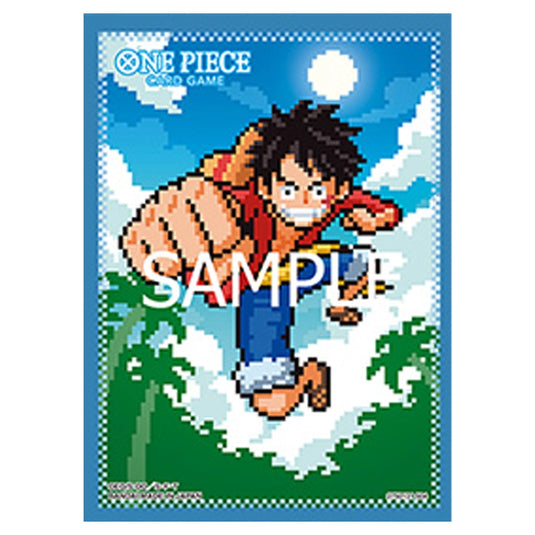 One Piece Card Game - Card Sleeves - Official Sleeves 08 - Pixel Monkey D. Luffy