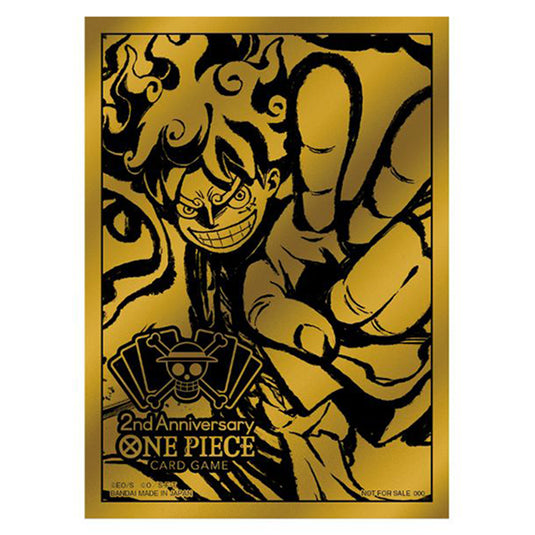 one piece card game japanese 2nd anniversary set metal card