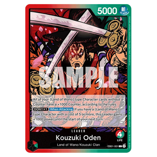 One Piece - Memorial Collection - Kouzuki Oden (Leader) - EB01-001