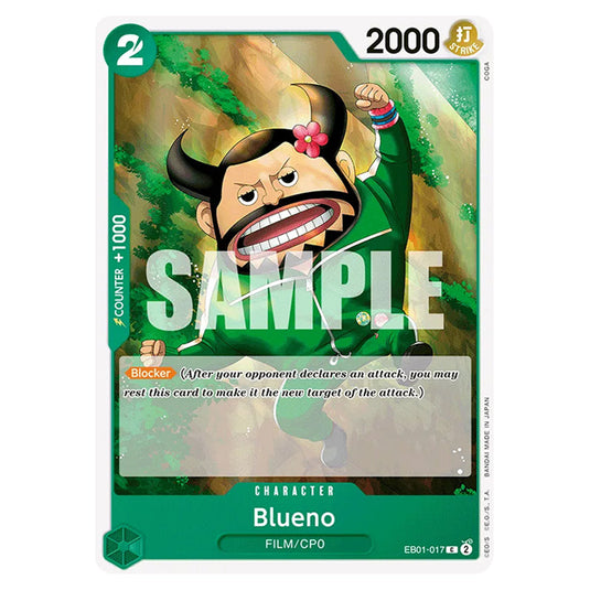 One Piece - Memorial Collection - Blueno (Common) - EB01-017