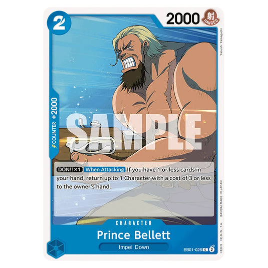 One Piece - Memorial Collection - Prince Bellett (Common) - EB01-026