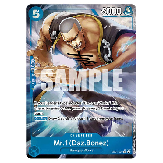 One Piece - Memorial Collection - Mr.1(Daz.Bonez) (Alternate Art) - EB01-027