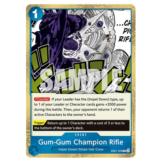 One Piece - Memorial Collection - Gum-Gum Champion Rifle (Rare) - EB01-028