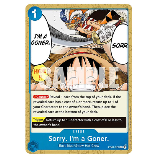 One Piece - Memorial Collection - Sorry. I'm a Goner. (Common) - EB01-029