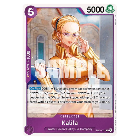 One Piece - Memorial Collection - Kalifa (Rare) - EB01-031