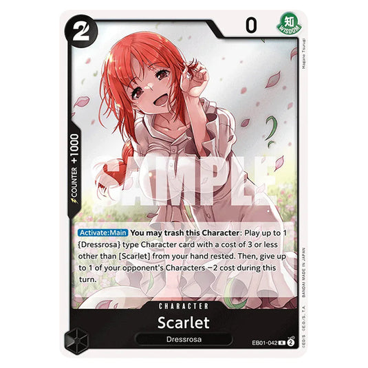 One Piece - Memorial Collection - Scarlet (Rare) - EB01-042