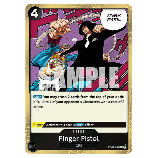 One Piece - Memorial Collection - Finger Pistol (Rare) - EB01-051 One Piece - Memorial Collection - Finger Pistol (Rare) - EB01-051