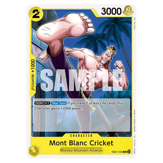 One Piece - Memorial Collection - Mont Blanc Cricket (Common) - EB01-058