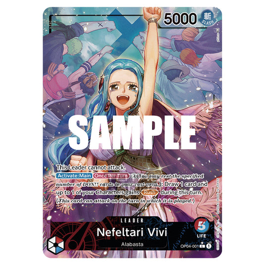 One Piece - Kingdoms of Intrigue - Nefeltari Vivi (Leader) - OP04-001a