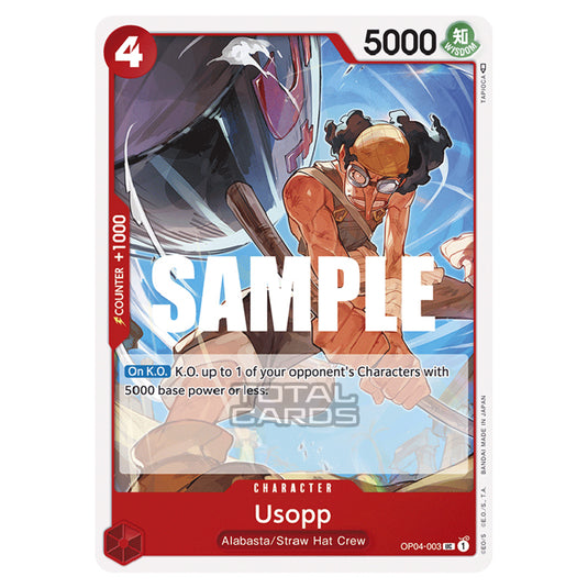 One Piece - Kingdoms of Intrigue - Usopp (Uncommon) - OP04-003