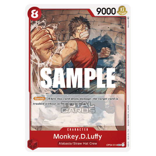 One Piece - Kingdoms of Intrigue - Monkey.D.Luffy (Uncommon) - OP04-014