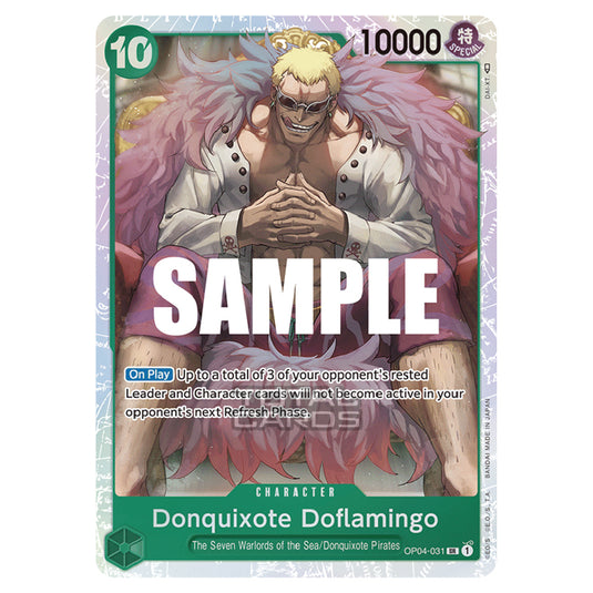 One Piece - Kingdoms of Intrigue - Donquixote Doflamingo (Super Rare) - OP04-031