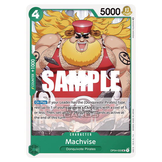 One Piece - Kingdoms of Intrigue - Machvise (Uncommon) - OP04-033