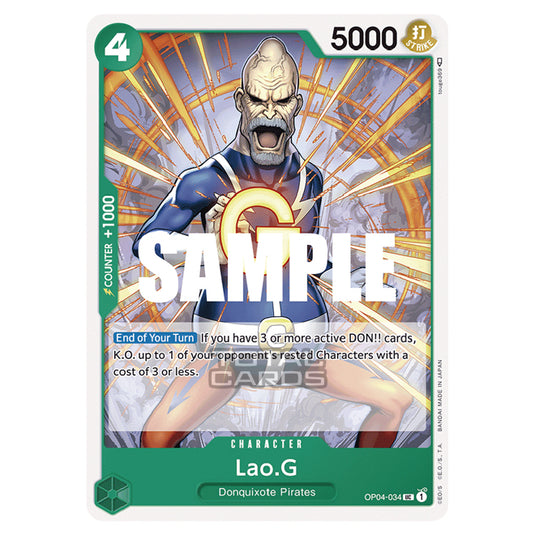 One Piece - Kingdoms of Intrigue - Lao.G (Uncommon) - OP04-034