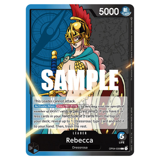 One Piece - Kingdoms of Intrigue - Rebecca (Leader) - OP04-039