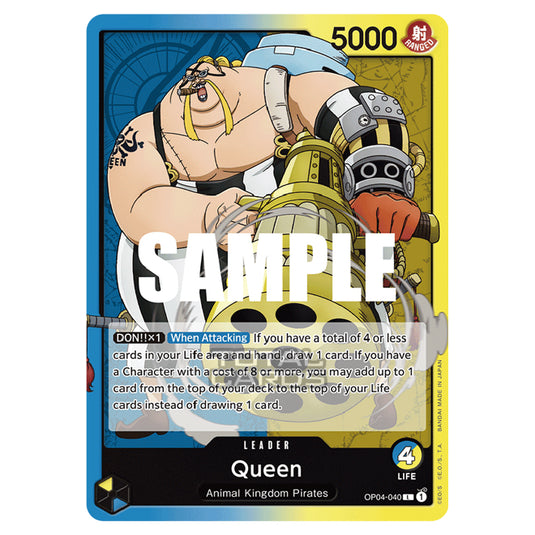 One Piece - Kingdoms of Intrigue - Queen (Leader) - OP04-040