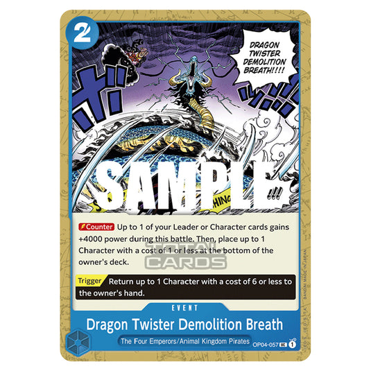 One Piece - Kingdoms of Intrigue - Dragon Twister Demolition Breath (Uncommon) - OP04-057