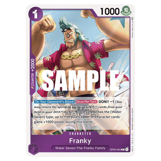 One Piece - Kingdoms of Intrigue - Franky (Rare) - OP04-063