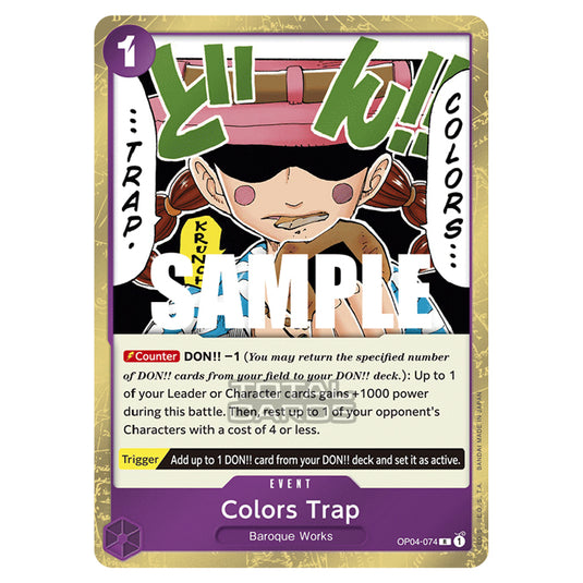 One Piece - Kingdoms of Intrigue - Colors Trap (Rare) - OP04-074