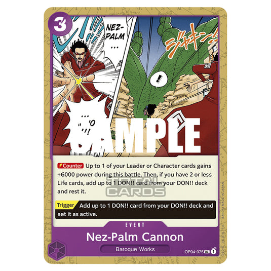 One Piece - Kingdoms of Intrigue - Nez-Palm Cannon (Uncommon) - OP04-075