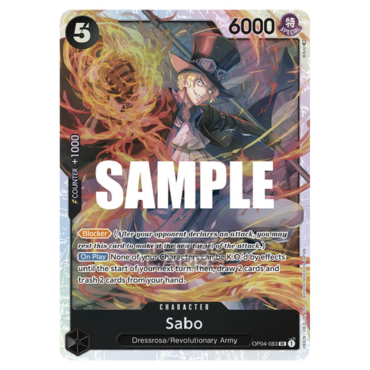 One Piece - Kingdoms of Intrigue - Sabo (Super Rare) - OP04-083