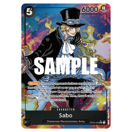 One Piece - Kingdoms of Intrigue - Sabo (Super Rare) - OP04-083a