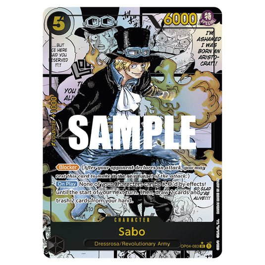 One Piece - Kingdoms of Intrigue - Sabo (Super Rare) - OP04-083b