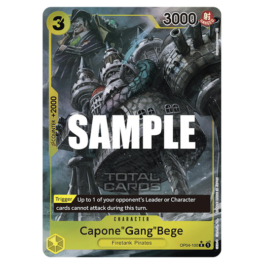 One Piece - Kingdoms of Intrigue - Capone"Gang"Bege (Rare) - OP04-100a