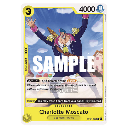 One Piece - Kingdoms of Intrigue - Charlotte Moscato (Uncommon) - OP04-108