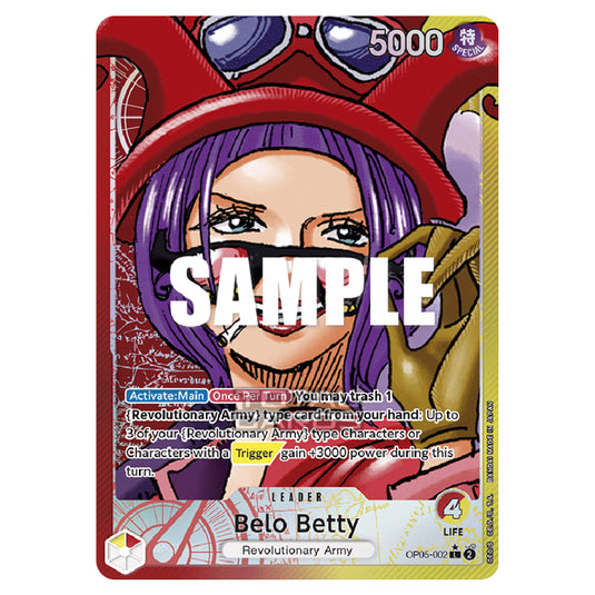 One Piece - Awakening of the New Era - Belo Betty (Leader) - OP05-002b