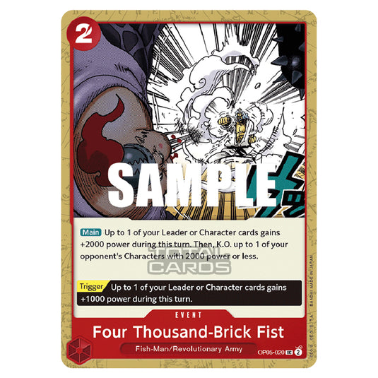 One Piece - Awakening of the New Era - Four Thousand-Brick Fist (Uncommon) - OP05-020