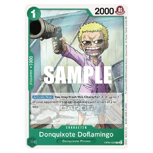 One Piece - Awakening of the New Era - Donquixote Doflamingo (Common) - OP05-028