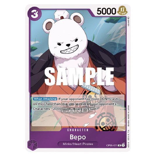 One Piece - Awakening of the New Era - Bepo (Rare) - OP05-071