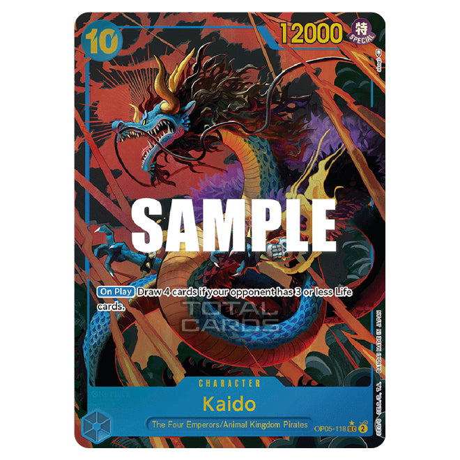 secret rare kaido card One Piece - Awakening of the New Era - Kaido (Secret Rare)