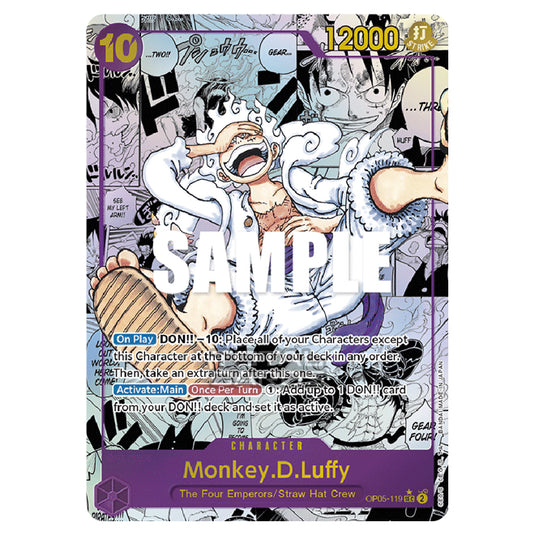One Piece - Awakening of the New Era - Monkey.D.Luffy (Secret Rare) - OP05-119c